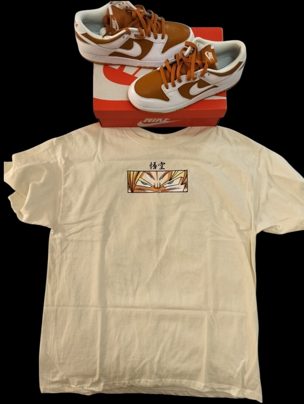 Nike Dunk Low + Dragon Ball Z Graphic T-Shirt Bundle
